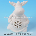 Personalizado gran blanco de porcelana campana de Navidad decoración para la venta al por mayor